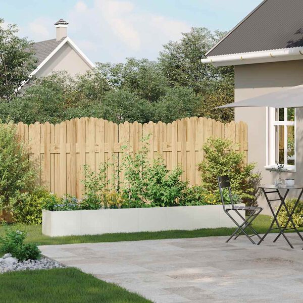 vidaXL Sadilica bijela 280x40x40 cm od hladno valjanog čelika