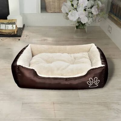 vidaXL Topli krevet za pse s podstavljenim jastukom XL