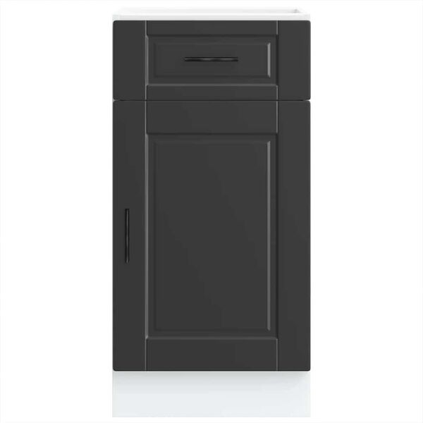 vidaXL Donji kuhinjski ormarić Porto crni konstruirano drvo
