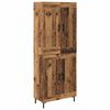vidaXL Highboard 2 pcs Staro drvo Konstruirano drvo