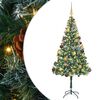 vidaXL Umjetno božićno drvce s stalakom Zelena 180 cm PVC i čelik