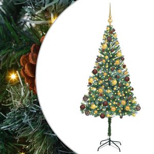 vidaXL Umjetno božićno drvce s stalakom Zelena 180 cm PVC i čelik