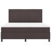 vidaXL Krevet s opruga kutije Tamno smeđa 180 x 200 cm tkanina