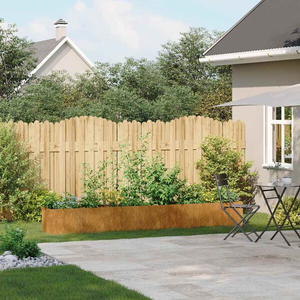 vidaXL Sadilica boja hrđe 280x40x40 cm od pohabanog čelika