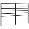 vidaXL Metalno zamjensko uzglavlje crno 120 cm