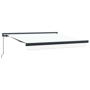 vidaXL Povlačivi tende Bijela 300 x 250 cm Platno i Aluminij