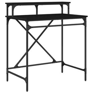 vidaXL Stol Crni hrast 80 x 50 x 90 cm Konstruirano drvo