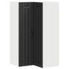 vidaXL Zidni kutni ormar LUCCA Crna 57 x 57 x 100 cm Konstruirano drvo