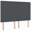 vidaXL Uzglavlje Tamno siva 144 cm Kordura tekstil