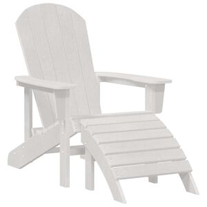 vidaXL Adirondack stolica Bijelo HDPE