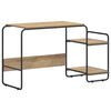 vidaXL Stol s pohranom Hrast artisan 131.5 x 50 x 75.5 cm