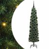 vidaXL Umjetno božićno drvce Zelena 180 cm PVC i čelik i plastika