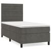vidaXL Box spring krevet s madracem tamnosivi 80 x 200 cm bar&scaron;unasti