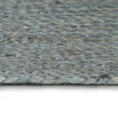 vidaXL Ručno rađeni tepih od jute okrugli 150 cm maslinastozeleni