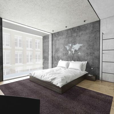 MiMi Innovations zidna drvena karta svijeta Luxury bijela 130 x 78 cm