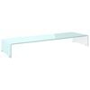 vidaXL Stalak za TV/monitor stakleni zeleni 100 x 30 x 13 cm