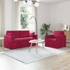 vidaXL Sofa 2 pcs Vinska crvena 158 x 78 x 80 cm Bar&scaron;un