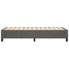 vidaXL Okvir za krevet s oprugom tamnosivi 90x190 cm bar&scaron;unasti