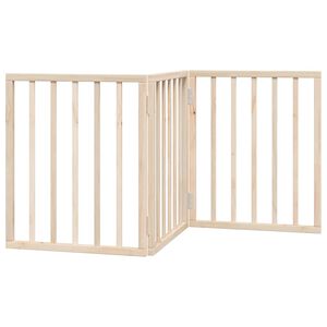 vidaXL Vrata za pse Sklopiva 3 Panela 150 cm Drvo Topole