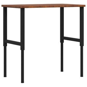vidaXL Radni stol tamnosmeđi 100x60x(71,5-98) cm drveni pravokutni