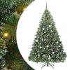 vidaXL Umjetno božićno drvce s stalakom Zelena 210 cm PE i PVC