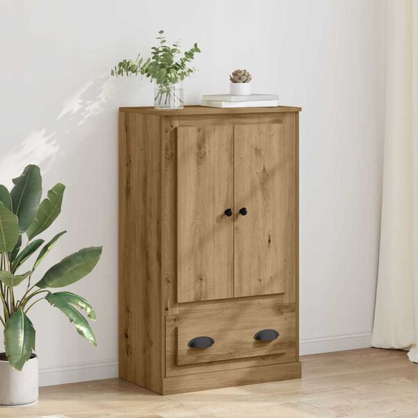 vidaXL Highboard s ladicama Umjetnički hrast 60 x 35,5 x 103,5 cm