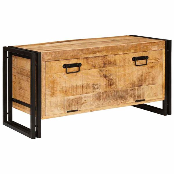 vidaXL Ormar za cipele Smeđa 90 x 38 x 45 cm Čvrsto drvo manga