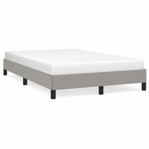 vidaXL Okvir za krevet bez madraca svjetlosivi 120x190 cm od tkanine