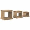 vidaXL Kava Stol 3 pcs Umjetnički hrast 48 x 45 x 45 cm