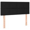 vidaXL Krevet box spring s madracem LED crni 90x190 cm od tkanine