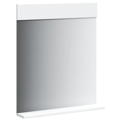 vidaXL Kupaonsko ogledalo s policom BERG bijelo 60x12x70 cm od drva