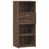 vidaXL Visoka komoda boja hrasta 50 x 42,5 x 124 cm konstruirano drvo