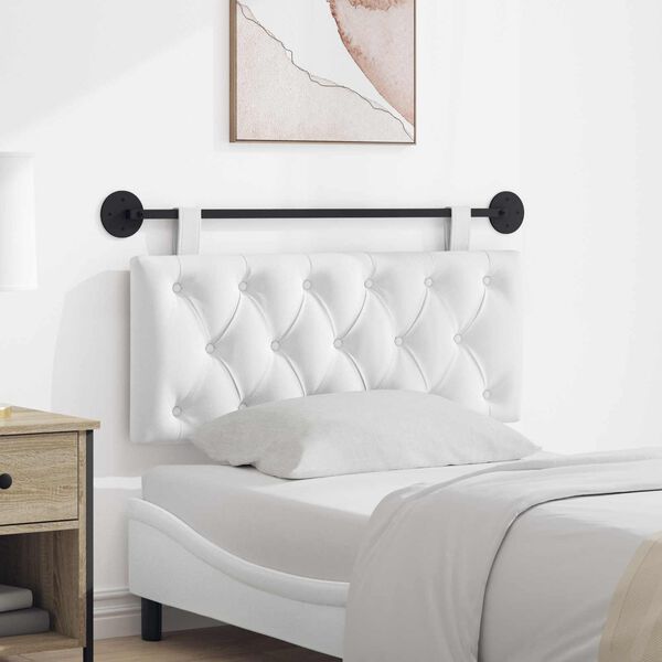 vidaXL Držeće uzglavlje Zidne Bijeli 110 x 55 x 7 cm tkanina