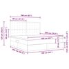 vidaXL Krevet s prostorom za pohranu s LED-om Siva 160 x 200 cm
