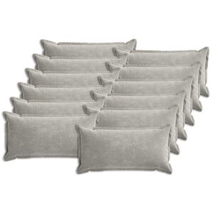 vidaXL Presvlaka za jastuk 12 pcs HOUTEN Svjetlosiva 40 x 80 cm