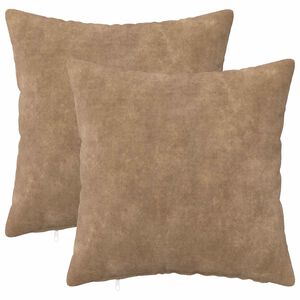 vidaXL Presvlaka za jastuk 2 pcs HEERLEN Sivosmeđa 30 x 30 cm