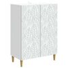 vidaXL Postol Bijela 66 x 34,5 x 90 cm Konstruirano drvo