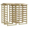 vidaXL Pergole s krovom 4 kom 100 x 90 x 200 cm impregnirana borovina