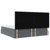 vidaXL Krevet s madracem i skladi&scaron;tem Tamno siva 200 x 200 cm Bar&scaron;un