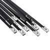 vidaXL Veza za kabel 12 kom. 4,6 x 300 mm Crna
