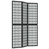 vidaXL Sklopiva sobna pregrada 3 panela japanski stil 120x170 cm crna