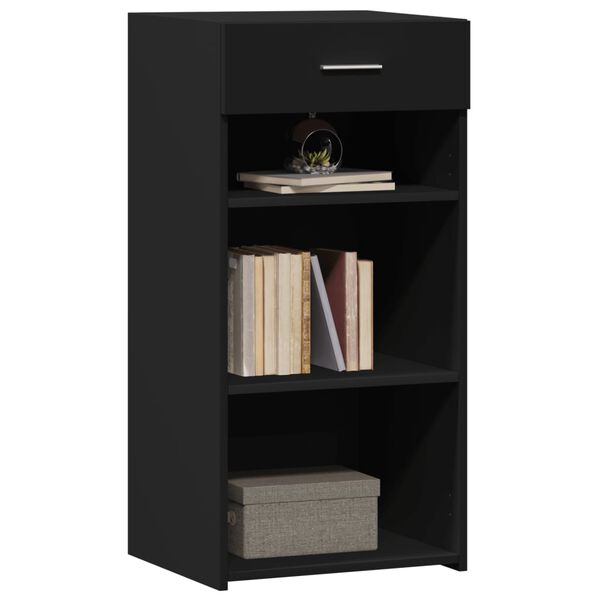 vidaXL Komoda crna 45 x 42,5 x 93 cm od konstruiranog drva