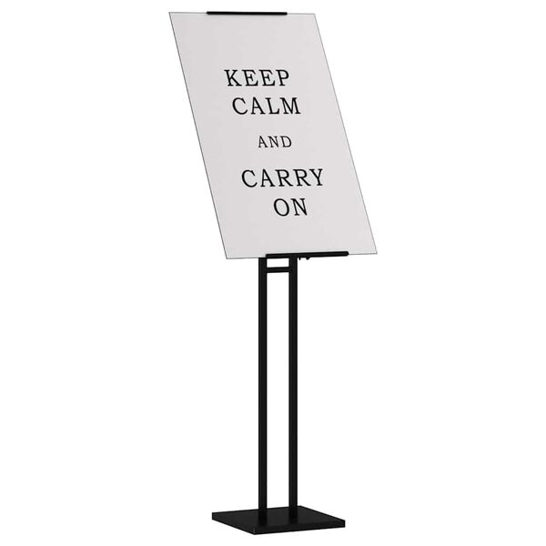 vidaXL Stalci za sajmove 2 pcs Crna 26,5 x 26,5 x 150 cm Čelik