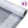vidaXL Cerade Leno 2 kom 260 g/m&sup2; 2 x 2 m bijele