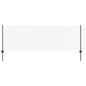vidaXL Zatvorena žičana ograda s postovima 50 x 0,8 m Zelena Mreža