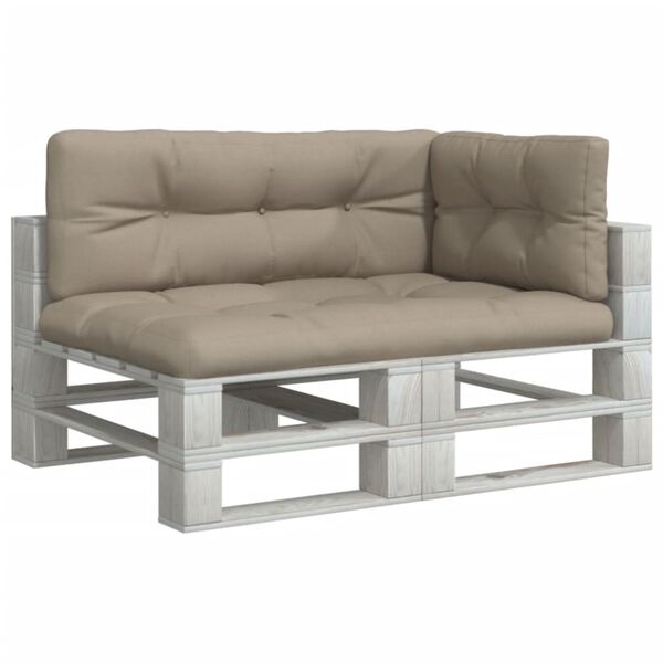 vidaXL Jastuci za palete 3 kom smeđesivi od tkanine