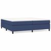vidaXL Okvir za krevet s oprugom plavi 200x200 cm od tkanine