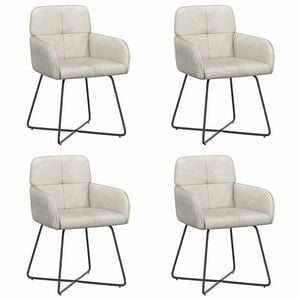 vidaXL Trpezarijske stolice 4 pcs Bar&scaron;un Krem 59 x 56,5 x 86 cm