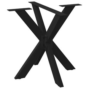 vidaXL Noge blagovaonskog stola u obliku pauka crne 85x85x(72-73) cm čelik