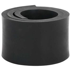 vidaXL Gumeni rub za snježni plug crni 120x8x1 cm